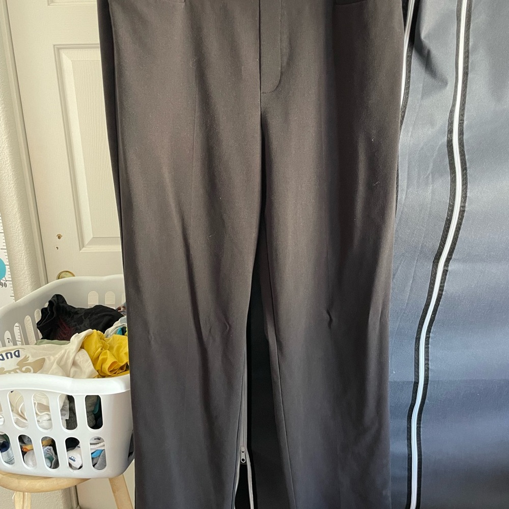 Time and Tru Black Trousers with Elastic Waistband